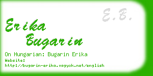 erika bugarin business card